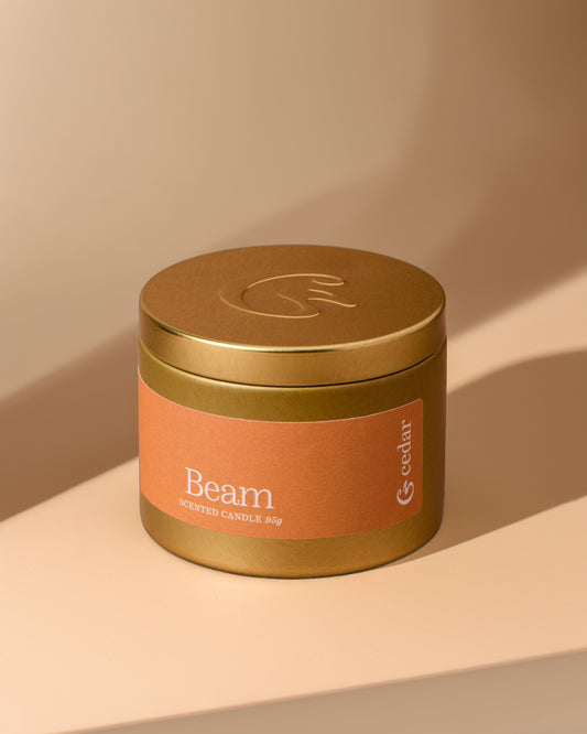Cedar Beam Travel Tin Candle