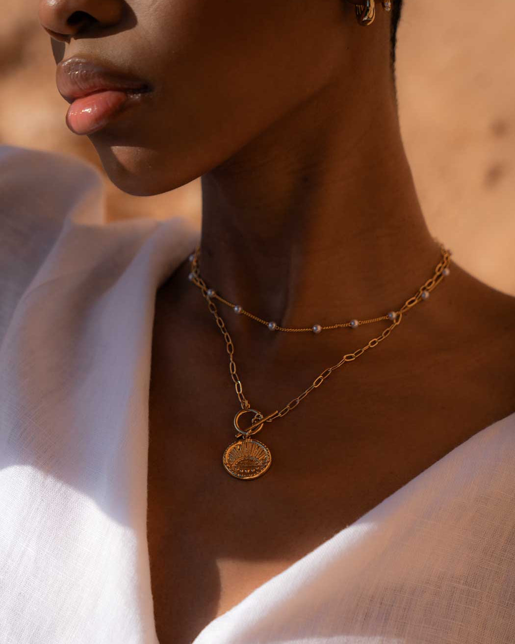 Rising Sun Pendant Necklace