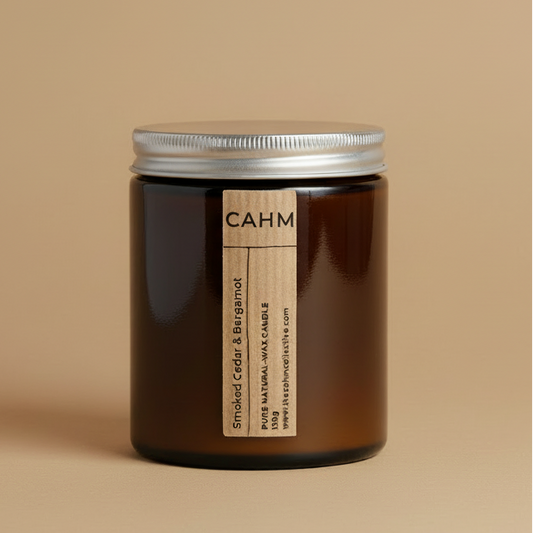 Smoked Cedar & Bergamot Amber Jar Candle