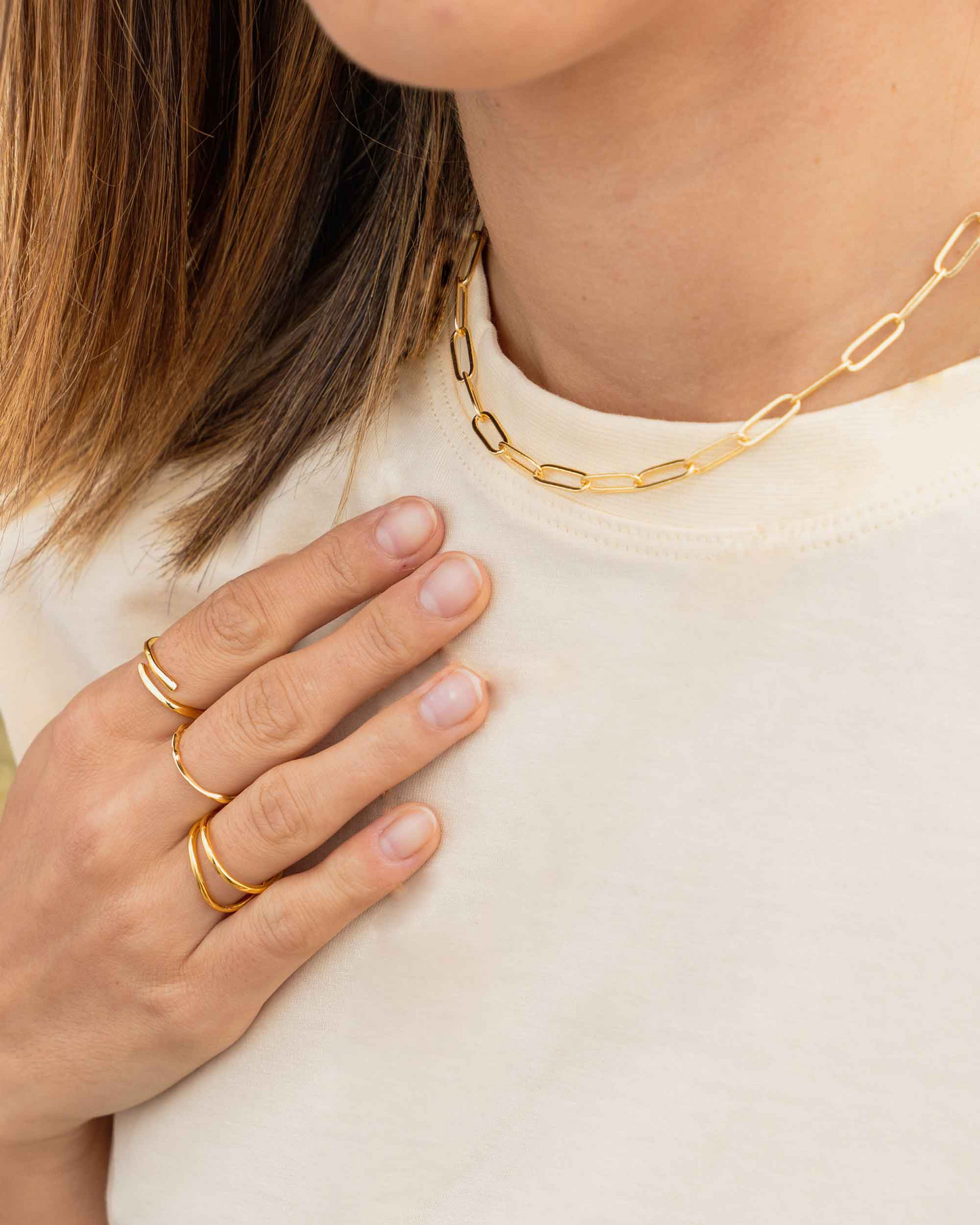 Alice Oval Paperclip Necklace